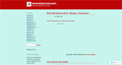 Desktop Screenshot of amandalynnemusic.wordpress.com