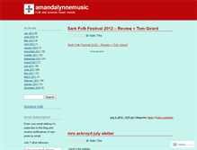 Tablet Screenshot of amandalynnemusic.wordpress.com