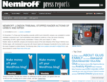 Tablet Screenshot of nemiroffnews.wordpress.com