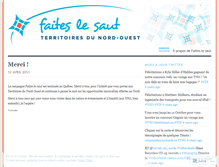 Tablet Screenshot of faiteslesaut.wordpress.com