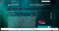 Desktop Screenshot of pauwritings.wordpress.com