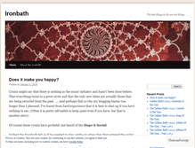 Tablet Screenshot of ironbath.wordpress.com