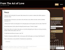 Tablet Screenshot of fromtheactoflove.wordpress.com