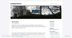 Desktop Screenshot of limitedovers.wordpress.com