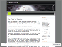 Tablet Screenshot of elysianundyinglands.wordpress.com