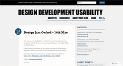 Desktop Screenshot of designdevelopmentusability.wordpress.com