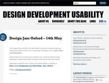 Tablet Screenshot of designdevelopmentusability.wordpress.com