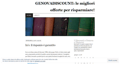 Desktop Screenshot of genovadiscount.wordpress.com