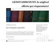 Tablet Screenshot of genovadiscount.wordpress.com