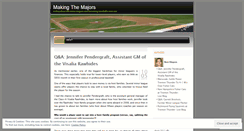 Desktop Screenshot of makingthemajors.wordpress.com