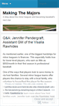 Mobile Screenshot of makingthemajors.wordpress.com