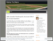 Tablet Screenshot of makingthemajors.wordpress.com