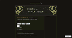 Desktop Screenshot of crowsandcrossbones.wordpress.com