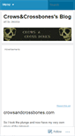 Mobile Screenshot of crowsandcrossbones.wordpress.com