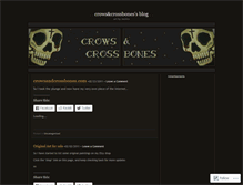 Tablet Screenshot of crowsandcrossbones.wordpress.com