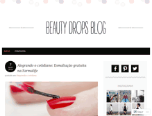 Tablet Screenshot of beautydrops.wordpress.com