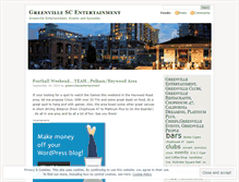 Tablet Screenshot of greenvillescentertainment.wordpress.com