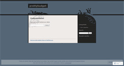 Desktop Screenshot of prettybudget.wordpress.com