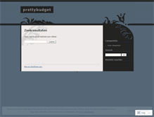 Tablet Screenshot of prettybudget.wordpress.com