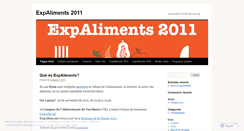 Desktop Screenshot of expaliments2011.wordpress.com