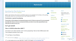 Desktop Screenshot of marketrader.wordpress.com