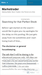 Mobile Screenshot of marketrader.wordpress.com