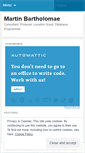 Mobile Screenshot of martinbartholomae.wordpress.com