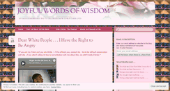 Desktop Screenshot of joyfulwordsofwisdom.wordpress.com