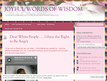 Tablet Screenshot of joyfulwordsofwisdom.wordpress.com