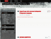 Tablet Screenshot of anggariostmikpringsewu.wordpress.com