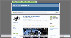 Desktop Screenshot of justice4lebanon.wordpress.com