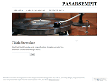 Tablet Screenshot of pasarsempit.wordpress.com