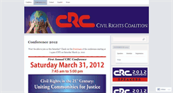 Desktop Screenshot of civilrightscoalition.wordpress.com