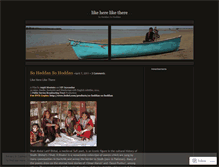 Tablet Screenshot of likeherelikethere.wordpress.com