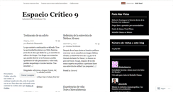 Desktop Screenshot of espaciocritico9.wordpress.com