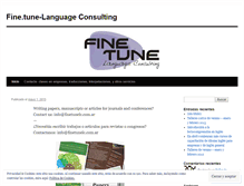 Tablet Screenshot of finetunelc.wordpress.com