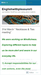 Mobile Screenshot of englishwithpleasure.wordpress.com
