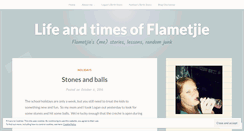 Desktop Screenshot of flametjie.wordpress.com