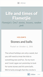 Mobile Screenshot of flametjie.wordpress.com