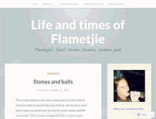 Tablet Screenshot of flametjie.wordpress.com