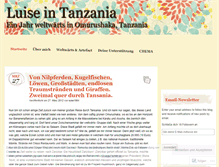 Tablet Screenshot of luisetanzania.wordpress.com