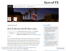 Tablet Screenshot of eyesoftx.wordpress.com
