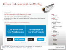 Tablet Screenshot of eritrearealclearpolitics.wordpress.com