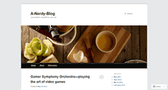 Desktop Screenshot of anerdyblog.wordpress.com