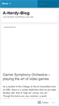 Mobile Screenshot of anerdyblog.wordpress.com