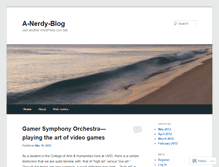 Tablet Screenshot of anerdyblog.wordpress.com