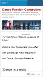 Mobile Screenshot of dancepassionconnection.wordpress.com