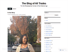 Tablet Screenshot of blogofalltrades.wordpress.com