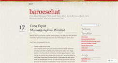 Desktop Screenshot of baroesehat.wordpress.com