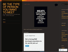 Tablet Screenshot of bethetypeofpersonyouwanttomeet.wordpress.com
